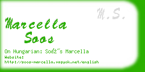 marcella soos business card